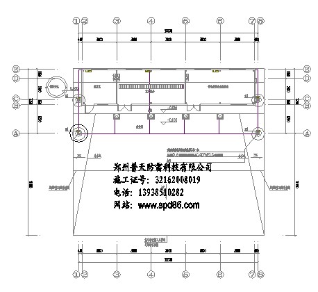 變電站基礎(chǔ)接地平面圖